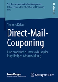 Enlarge image Cover: Direct-Mail-Couponing - Springer Gabler