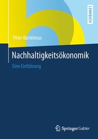 Abbildung von: Nachhaltigkeitsökonomik - Springer Gabler