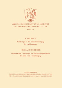 Abbildung von: Wandlungen in der Eisenerzversorgung der Nachkriegszeit. Gegenwärtige Forschungs- und Entwicklungsaufgaben der Eisen- und Stahlerzeugung - VS Verlag für Sozialwissenschaften
