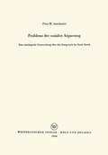 Cover: Probleme der sozialen Anpassung - VS Verlag f&uuml;r Sozialwissenschaften