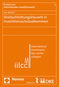 Cover: Streitschlichtungsklauseln in Investitionsschutzabkommen - Facultas
