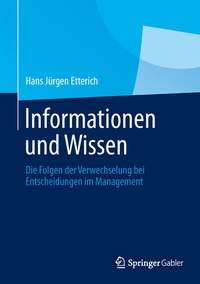 Abbildung von: Informationen und Wissen - Springer Gabler