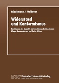 Cover: Widerstand und Konformismus - Deutscher Universit&auml;tsverlag