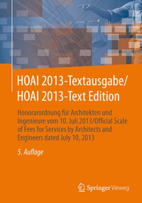 Abbildung von: HOAI 2013-Textausgabe/HOAI 2013-Text Edition - Springer Vieweg