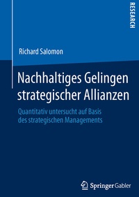Abbildung von: Nachhaltiges Gelingen strategischer Allianzen - Springer Gabler