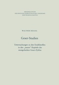 Cover: Geser-Studien - VS Verlag f&uuml;r Sozialwissenschaften