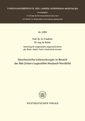 Cover: Geochemische Untersuchungen im Bereich der Blei-Zinkerz-Lagerst&auml;tte Maubach / Nordeifel - VS Verlag f&uuml;r Sozialwissenschaften