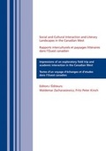 Cover: Social and Cultural Interaction and Literary Landscapes in the Canadian West. Rapports interculturels et paysages litt&eacute;raires dans l'Ouest canadien - Facultas