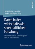 Cover: Daten in der wirtschaftswissenschaftlichen Forschung - Springer Gabler