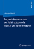Cover: Corporate Governance aus der Sicht institutioneller Growth- und Value-Investoren - Springer Gabler