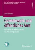 Cover: Gemeinwohl und &ouml;ffentliches Amt - Springer VS