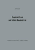 Cover: Regelungstheorie und Entscheidungsprozesse - Springer Gabler