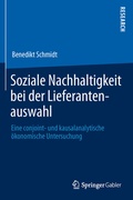 Cover: Soziale Nachhaltigkeit bei der Lieferantenauswahl - Springer Gabler