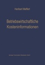 Cover: Betriebswirtschaftliche Kosteninformationen - Springer Gabler
