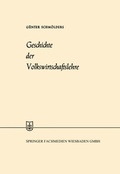 Cover: Geschichte der Volkswirtschaftslehre - Springer Gabler