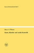 Cover: Kunst, K&uuml;nstler und soziale Kontrolle - VS Verlag f&uuml;r Sozialwissenschaften