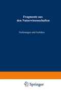 Cover: Fragmente aus den Naturwissenschaften - Vieweg+Teubner Verlag