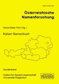 Cover: Kalser Namenbuch - Praesens Verlag
