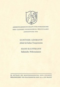 Cover: Arbeit bei hohen Temperaturen. Italienische Fr&uuml;hrenaissance - VS Verlag f&uuml;r Sozialwissenschaften