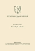 Cover: &Uuml;ber den Begriff der Tradition - VS Verlag f&uuml;r Sozialwissenschaften