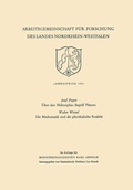 Cover: &Uuml;ber den Philosophie-Begriff Platons. Die Mathematik und die physikalische Realit&auml;t - VS Verlag f&uuml;r Sozialwissenschaften