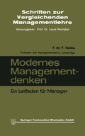Cover: Modernes Managementdenken - Springer Gabler