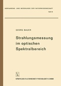Cover: Strahlungsmessung im optischen Spektralbereich - Vieweg+Teubner Verlag