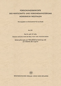 Abbildung von: Untersuchungen zur Holzabfallverwertung und zur Chemie des Lignins - VS Verlag für Sozialwissenschaften