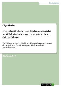 Bild: Der Schreib-, Lese- und Rechenunterricht an Waldorfschulen von der ersten bis zur dritten Klasse - GRIN Verlag