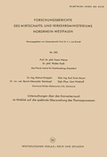 Cover: Untersuchungen &uuml;ber den Konverterrauch im Hinblick auf die spektrale &Uuml;berwachung des Thomasprozesses - VS Verlag f&uuml;r Sozialwissenschaften