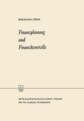 Cover: Finanzplanung und Finanzkontrolle - Springer Gabler