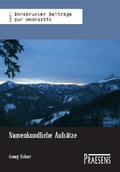 Cover: Namenkundliche Aufs&auml;tze - Praesens Verlag