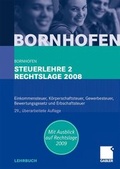 Cover: Steuerlehre 2 Rechtslage 2008 - Springer Gabler