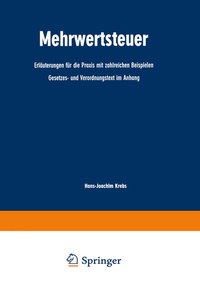 Abbildung von: Mehrwertsteuer - Springer Gabler