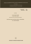 Cover: Der Spannungszustand beim Ziehen und Einsto&szlig;en von runden Stangen - VS Verlag f&uuml;r Sozialwissenschaften