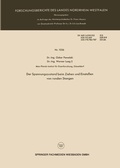 Cover: Der Spannungszustand beim Ziehen und Einsto&szlig;en von runden Stangen - VS Verlag f&uuml;r Sozialwissenschaften