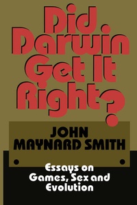 Enlarge image Cover: Did Darwin Get It Right? - Chapman and Hall