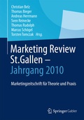 Cover: Marketing Review St. Gallen - Jahrgang 2010 - Springer Gabler