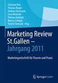 Cover: Marketing Review St. Gallen - Jahrgang 2011 - Springer Gabler