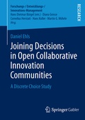 Cover: Joining Decisions in Open Collaborative Innovation Communities - Springer Gabler