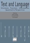 Cover: Text and Language - Praesens Verlag