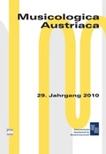 Cover: Musicologica Austriaca. Jahresschrift der &Ouml;sterreichischen Gesellschaft... / Musicologica Austriaca - Praesens Verlag