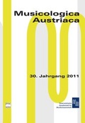 Cover: Musicologica Austriaca. Jahresschrift der &Ouml;sterreichischen Gesellschaft... / Musicologica Austriaca - Praesens Verlag