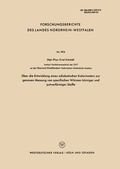 Cover: &Uuml;ber die Entwicklung eines adiabatischen Kalorimeters zur genauen Messung von spezifischen W&auml;rmen k&ouml;rniger und pulverf&ouml;rmiger Stoffe - VS Verlag f&uuml;r Sozialwissenschaften