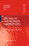 Cover: Poly-, Quasi- and Rank-One Convexity in Applied Mechanics - Springer