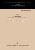 Cover: Untersuchungen zur instation&auml;ren reibenden Str&ouml;mung in Druckleitungen von Einspritzsystemen - VS Verlag f&uuml;r Sozialwissenschaften