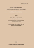 Cover: Untersuchungen zum Schwei&szlig;en von Titan (Wolfram-Inert-Schwei&szlig;en) - VS Verlag f&uuml;r Sozialwissenschaften