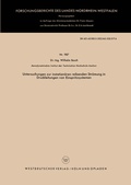 Cover: Untersuchungen zur instation&auml;ren reibenden Str&ouml;mung in Druckleitungen von Einspritzsystemen - VS Verlag f&uuml;r Sozialwissenschaften