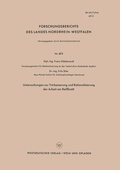 Cover: Untersuchungen zur Verbesserung und Rationalisierung der Arbeit am Rei&szlig;brett - VS Verlag f&uuml;r Sozialwissenschaften