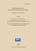 Cover: Vorschlag zur Vereinheitlichung der Hauptabmessungen an handels&uuml;blichen Zahnradgetrieben - VS Verlag f&uuml;r Sozialwissenschaften